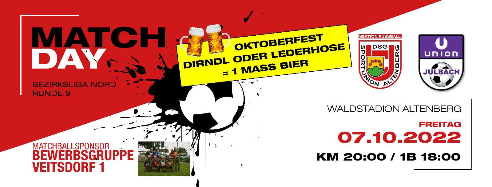 Heimspiel Union Julbach Herbst 2022