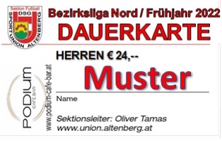 Muster Dauerkarte Herren FJ22