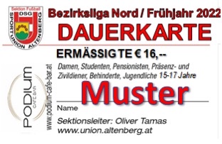 Muster Dauerkarte ermaessigt FJ22